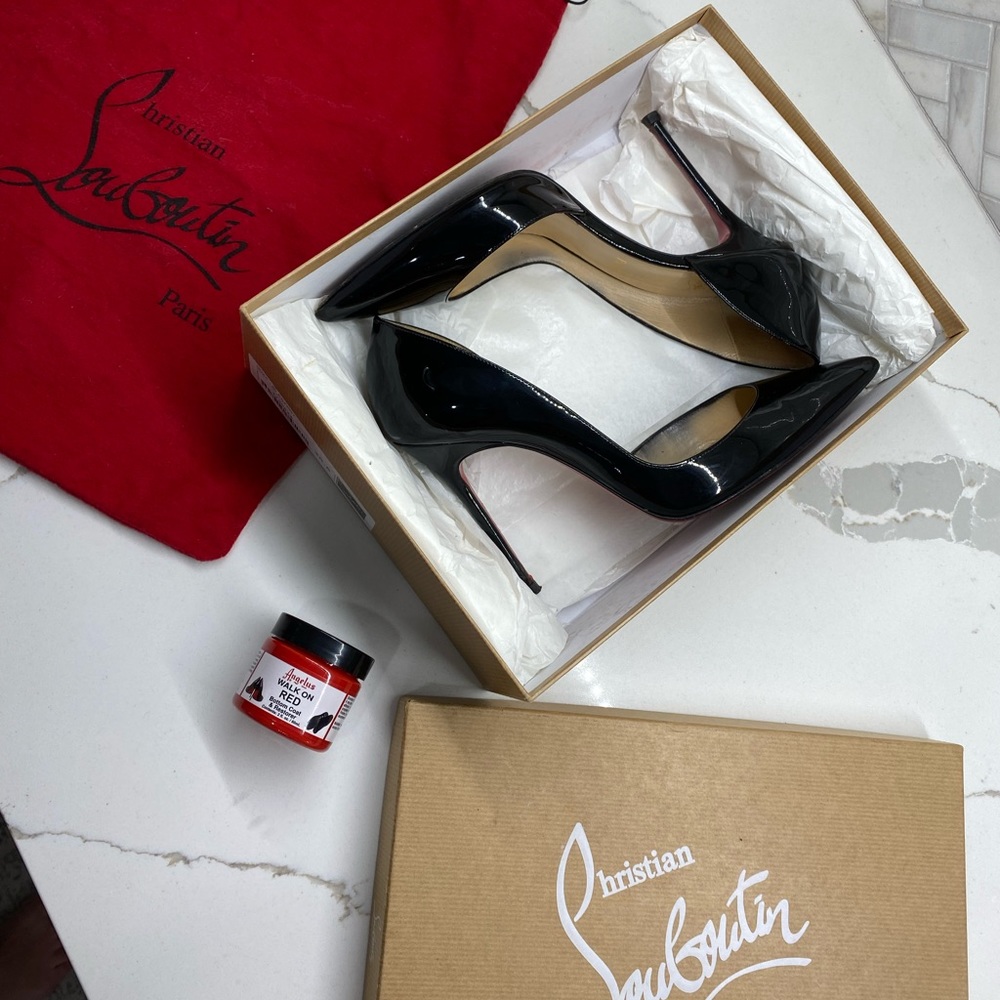 Christian Louboutin Iriza Black Patent Heels